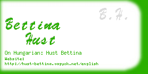 bettina hust business card